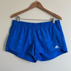 Adidas Women's Vibrant Blue Athletic Shorts Sz L
